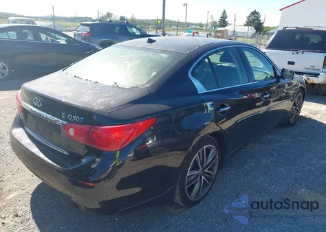 2015 Infiniti Q50 Hybrid Premium/Sport z USA, uszkodzony, nr VIN JN1AV7AR4FM850455